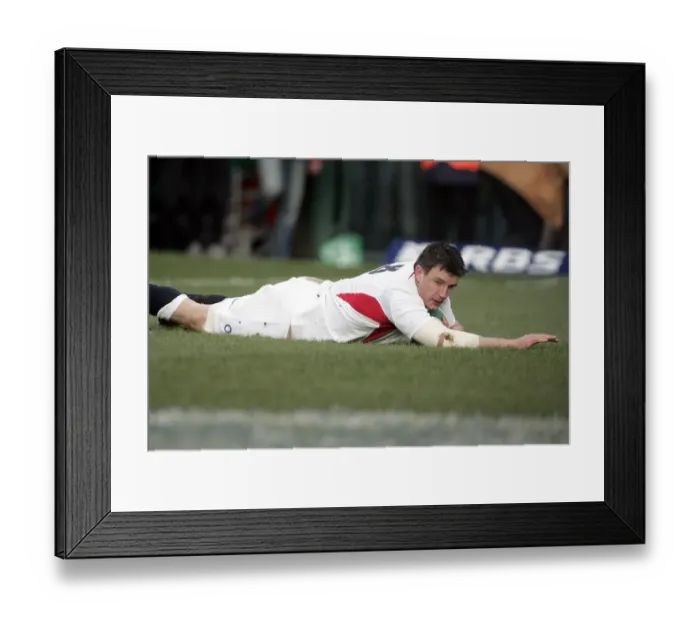 Framed Print : Martin Corry Opening Try Framed Print : Martin Corry Opening Try