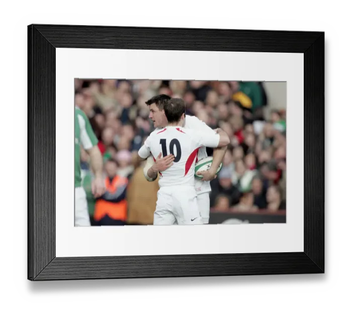 Framed Print : Martin Corry & Charlie Hodgson Framed Print : Martin Corry & Charlie Hodgson