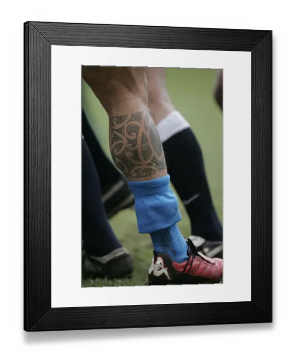 Framed Print : Tattooed Calf Of Andrea Lo Cicero Framed Print : Tattooed Calf Of Andrea Lo Cicero