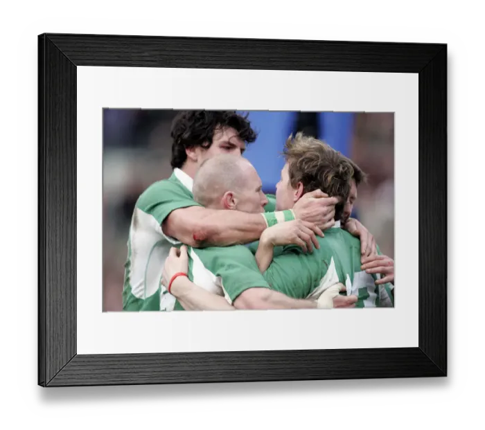Framed Print : Brian O Driscoll & Team Celebrate Framed Print : Brian O Driscoll & Team Celebrate