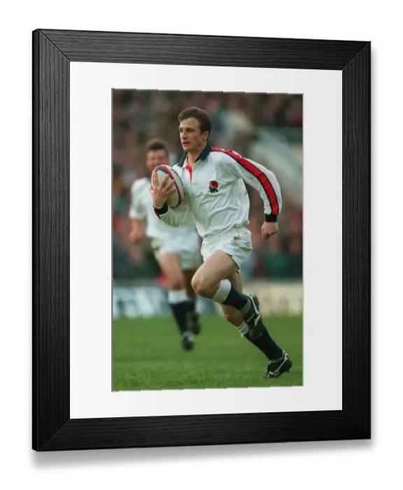 Framed Print : Mike Catt England and Bath Rugby Union 24 April 1995 Date: 24 April 1995 Framed Print : Mike Catt England and Bath Rugby Union 24 April 1995 Date: 24 April 1995