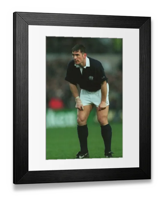 Framed Print : James Hay Scotland and Hawick Rugby Union 22 January 1996 Date: 22 January 1996