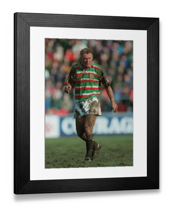Framed Print : Neil Back Leicester Rugby Union 26 February 1996 Date: 26 February 1996