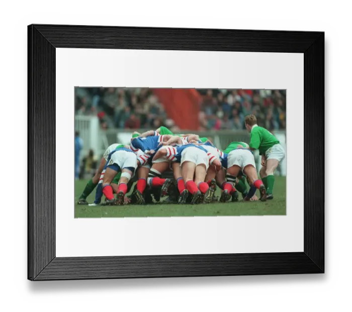 Framed Print : French Scrum