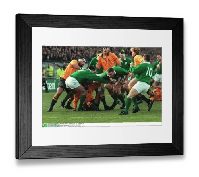 Framed Print : D Corkery In The Thick Of It Framed Print : D Corkery In The Thick Of It
