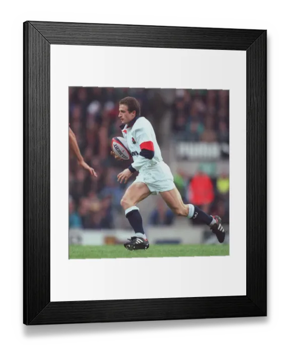 Framed Print : Mike Catt England and Bath Rugby Union 03 December 1996 Date: 03 December 1996 Framed Print : Mike Catt England and Bath Rugby Union 03 December 1996 Date: 03 December 1996