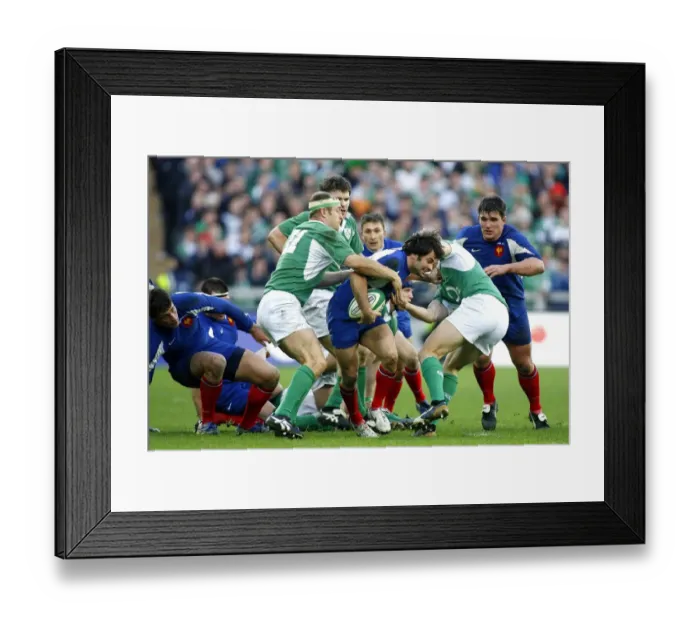 Framed Print : Christophe Dominici & Denis Hickie