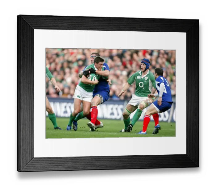 Framed Print : Ronan O Gara & Imanol Harinordoquy Framed Print : Ronan O Gara & Imanol Harinordoquy