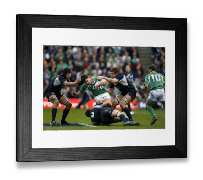 Framed Print : David Wallace, Nathan Hines & Chris Cusiter