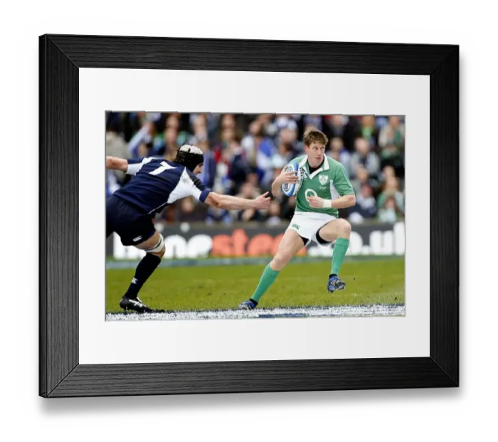 Framed Print : Ronan O Gara & Kelly Brown Framed Print : Ronan O Gara & Kelly Brown