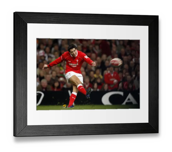 Framed Print : James Hook Kicks Goal Framed Print : James Hook Kicks Goal