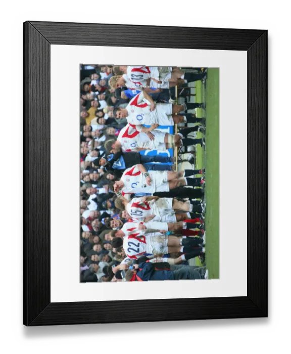 Framed Print : Martin Corry & England Team Framed Print : Martin Corry & England Team