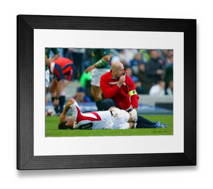 Framed Print : Charlie Hodgson Injury Framed Print : Charlie Hodgson Injury