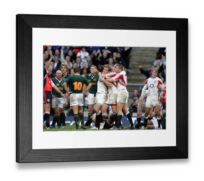 Framed Print : Mark Cueto Celebrates Try Framed Print : Mark Cueto Celebrates Try