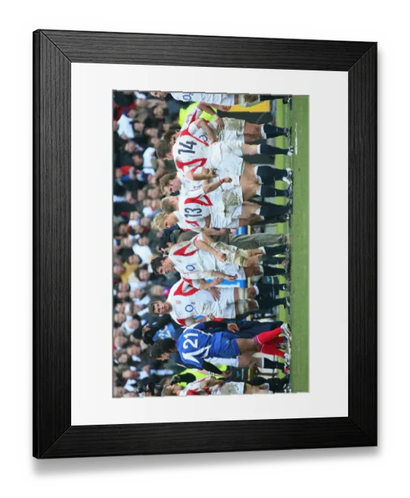 Framed Print : Martin Corry & England Team Framed Print : Martin Corry & England Team