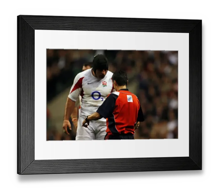 Framed Print : Danny Grewcock & Referee Framed Print : Danny Grewcock & Referee