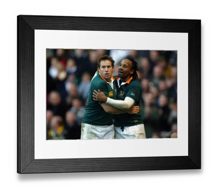 Framed Print : Akona Ndungane & Butch James Framed Print : Akona Ndungane & Butch James