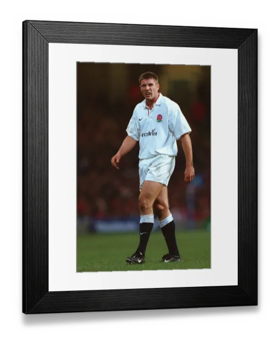 Framed Print : Ben Cohen England and Northampton Saints Wales V England