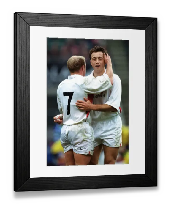 Framed Print : Dan Luger & Neil Back