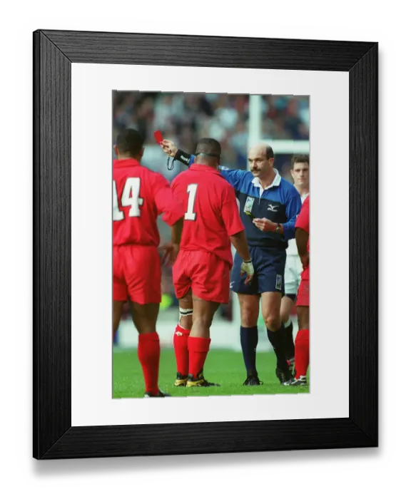 Framed Print : Ngalu Taufo Ou Sent Off