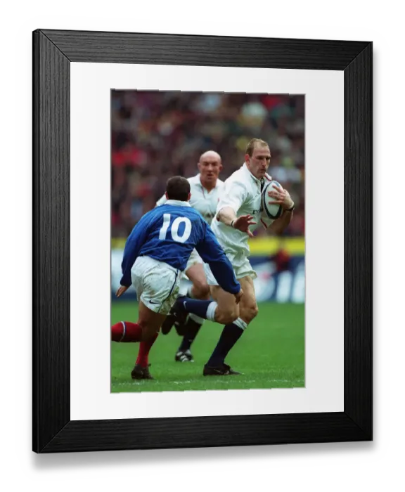 Framed Print : Lawrence Dallaglio, Penaud Framed Print : Lawrence Dallaglio, Penaud