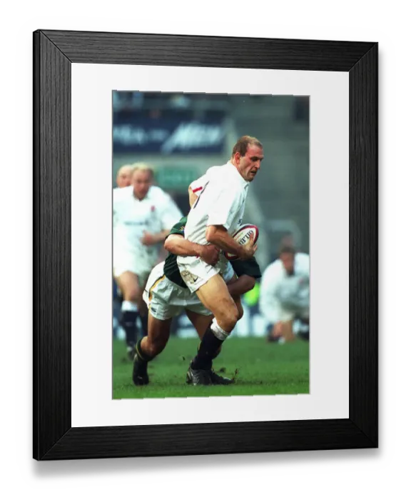 Framed Print : Lawrence Dallaglio & Andre Vos