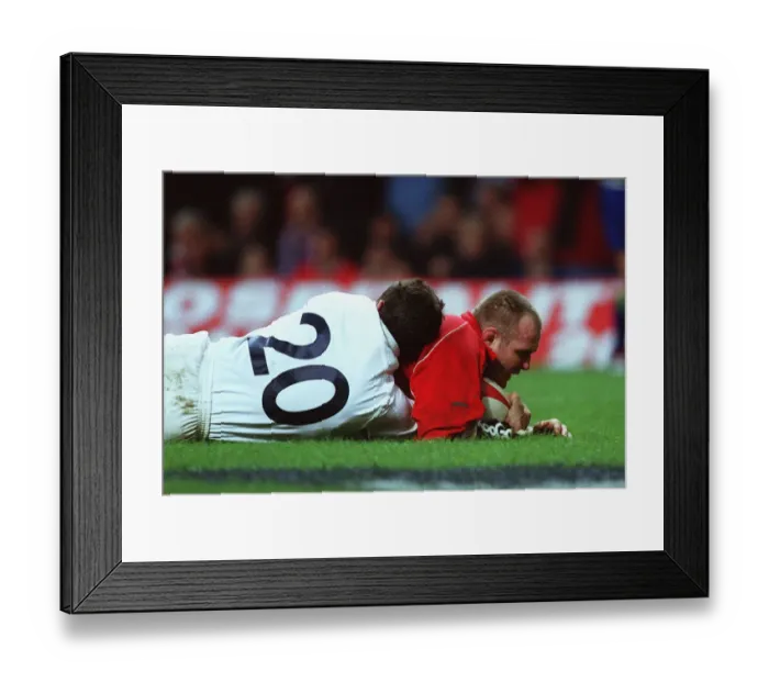 Framed Print : Scott Quinnell Scores Try
