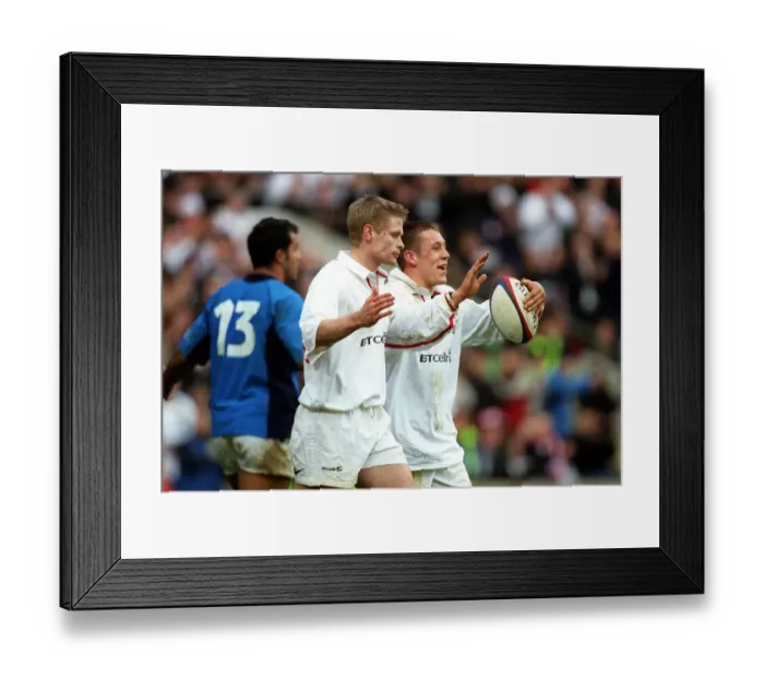 Framed Print : Iain Balshaw & Jonny Wilkinson Framed Print : Iain Balshaw & Jonny Wilkinson