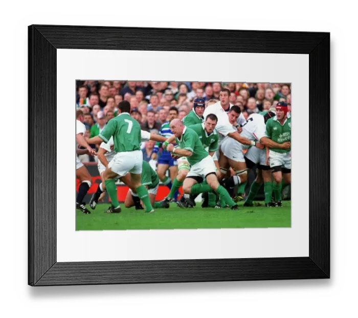 Framed Print : Keith Wood Breaks Through Framed Print : Keith Wood Breaks Through
