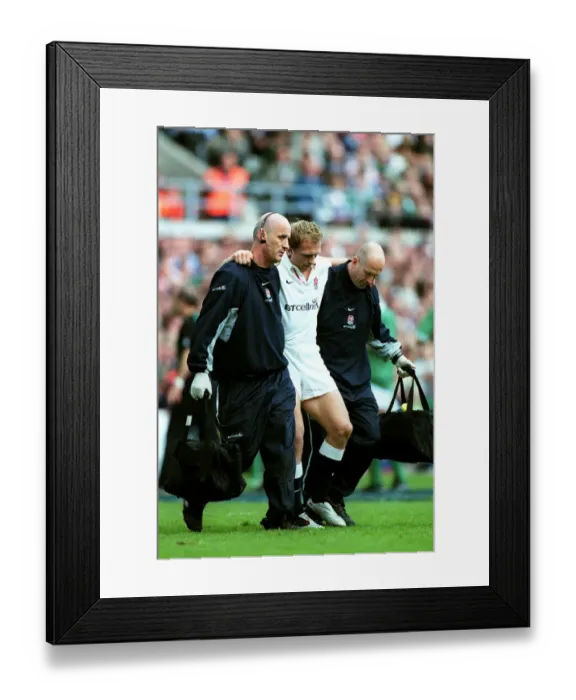 Framed Print : Matt Dawson Off Injured Framed Print : Matt Dawson Off Injured