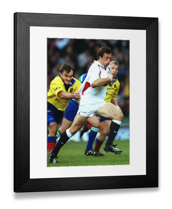 Framed Print : Dan Luger England and Nec Harlequins Rugby Union England V Romania London Framed Print : Dan Luger England and Nec Harlequins Rugby Union England V Romania London