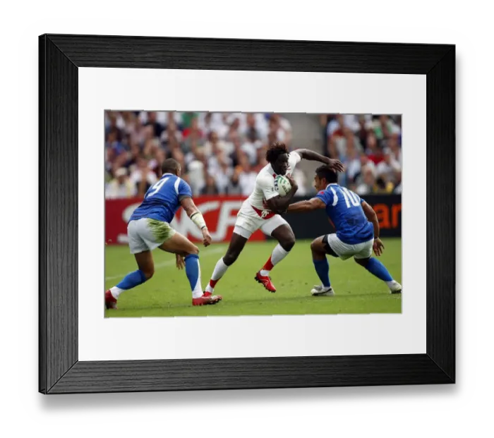 Framed Print : Paul Sackey Skips Past Samoans Framed Print : Paul Sackey Skips Past Samoans