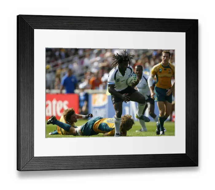 Framed Print : Vilimoni Delasau Bursts Through