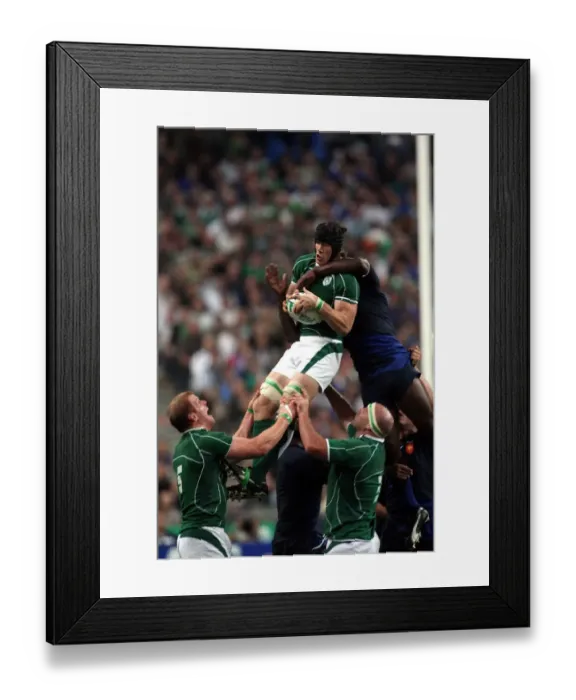 Framed Print : Simon Easterby & Serge Betsen Framed Print : Simon Easterby & Serge Betsen