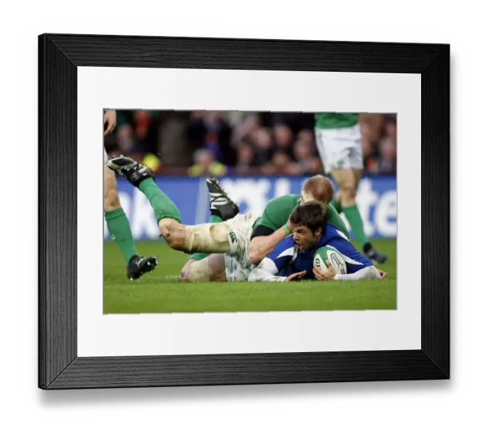 Framed Print : Vincent Clerc Scores Winner Framed Print : Vincent Clerc Scores Winner