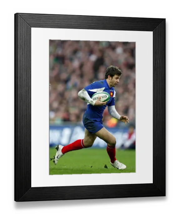 Framed Print : Vincent Clerc Bursts Through Framed Print : Vincent Clerc Bursts Through