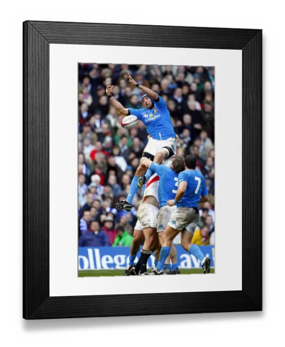 Framed Print : Josh Sole Italy Rugby Union England V Italy Twickenham