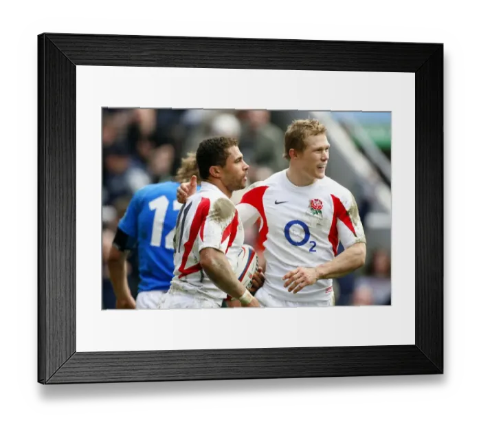 Framed Print : Jason Robinson & Josh Lewsey