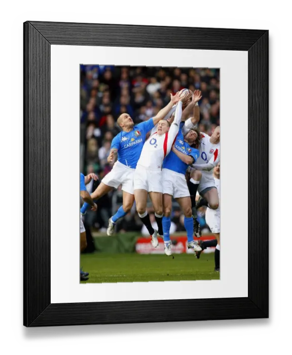 Framed Print : Mike Tindall & Mirco Bergamasco Framed Print : Mike Tindall & Mirco Bergamasco