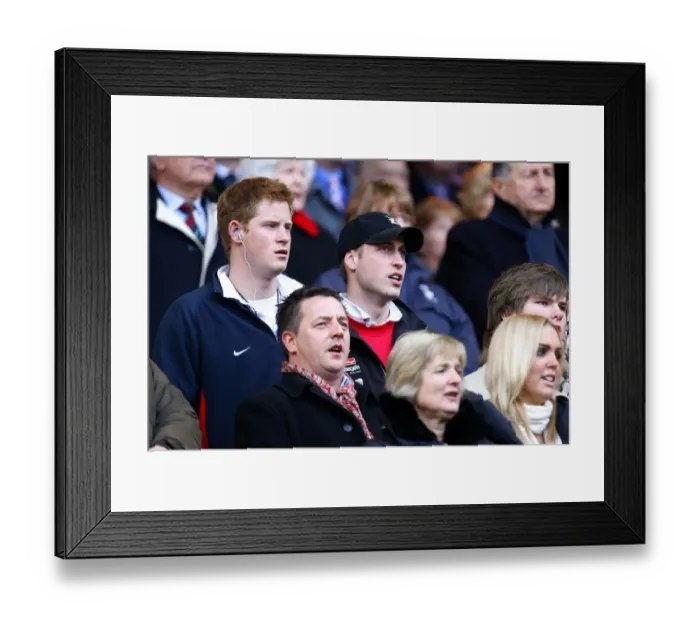 Framed Print : Prince Harry & Prince William