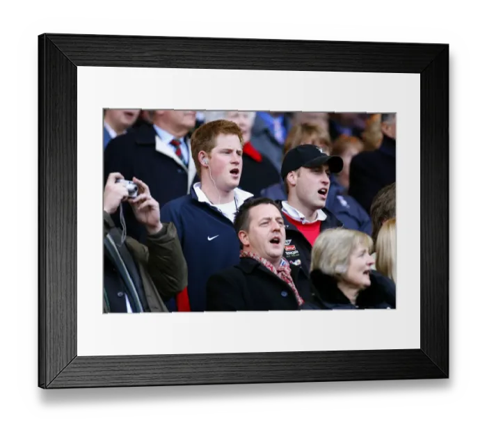 Framed Print : Prince Harry & Prince William