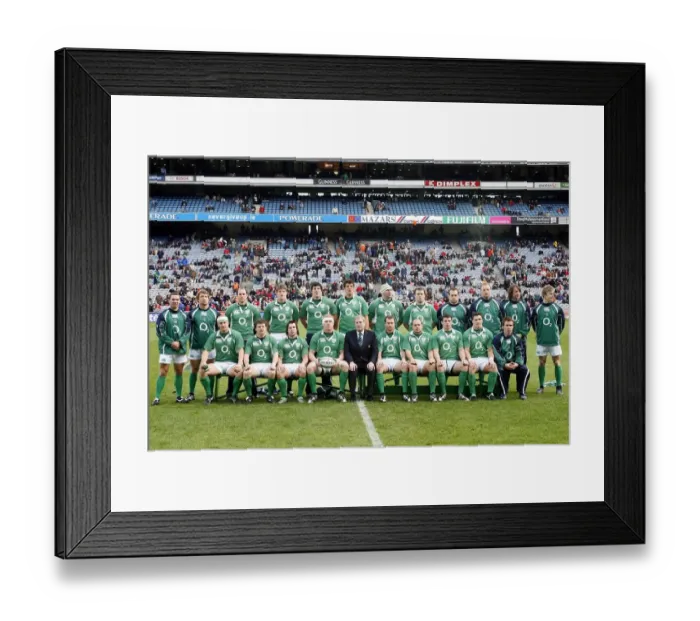 Framed Print : Ireland Team Group Framed Print : Ireland Team Group