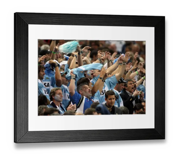 Framed Print : Argentina Fans Celebrate Victory Framed Print : Argentina Fans Celebrate Victory