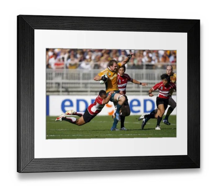 Framed Print : Rocky Elsom & Taku Inokuchi Framed Print : Rocky Elsom & Taku Inokuchi