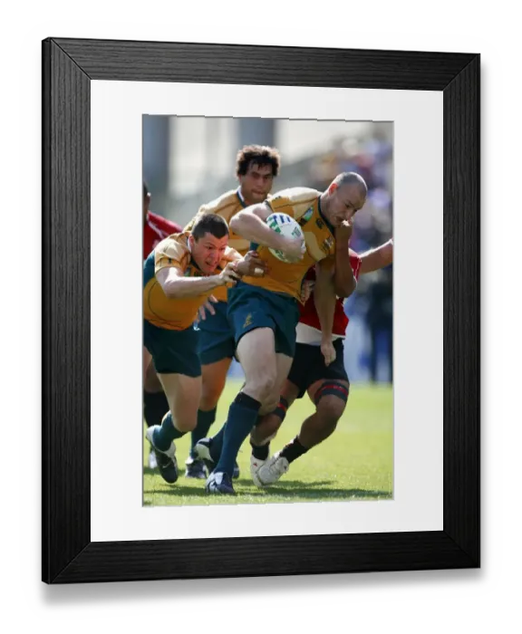 Framed Print : Stirling Mortlock Breaks Through Framed Print : Stirling Mortlock Breaks Through