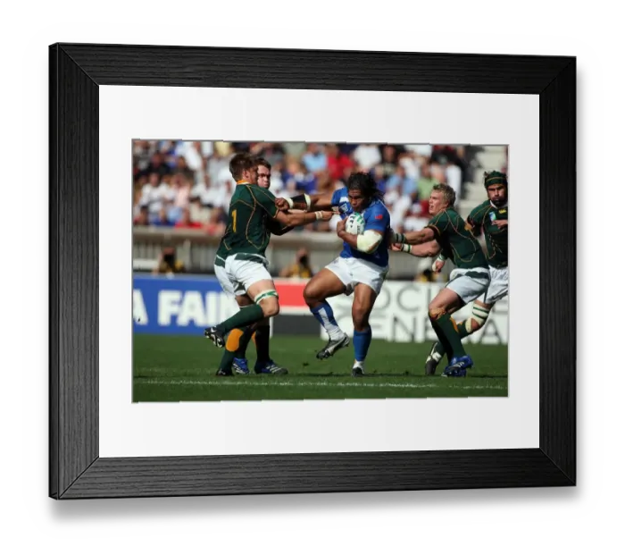 Framed Print : Henry Tuilagi Powers Through Defence Framed Print : Henry Tuilagi Powers Through Defence