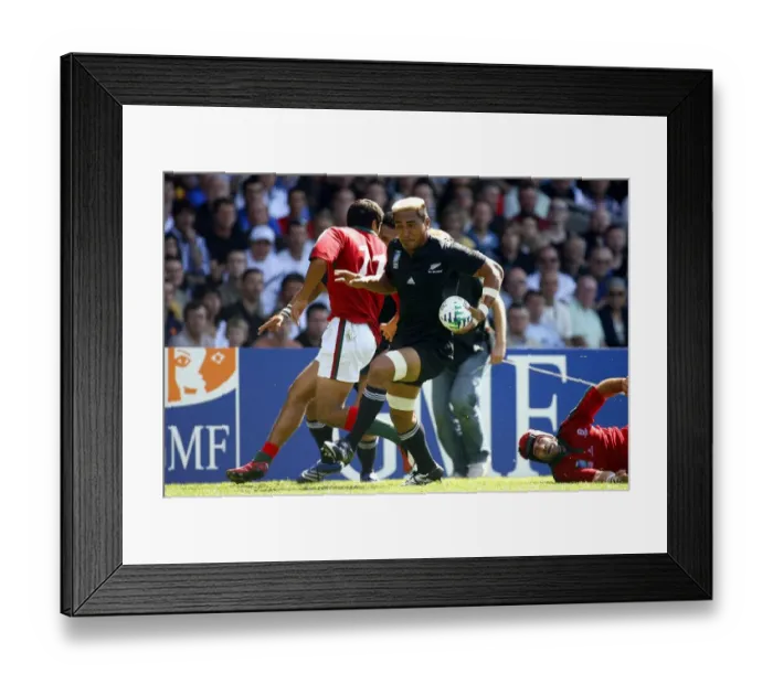 Framed Print : Jerry Collins Sidesteps Defence Framed Print : Jerry Collins Sidesteps Defence