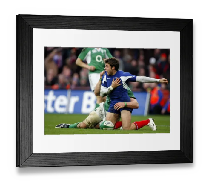 Framed Print : Vincent Clerc Celebrates Framed Print : Vincent Clerc Celebrates