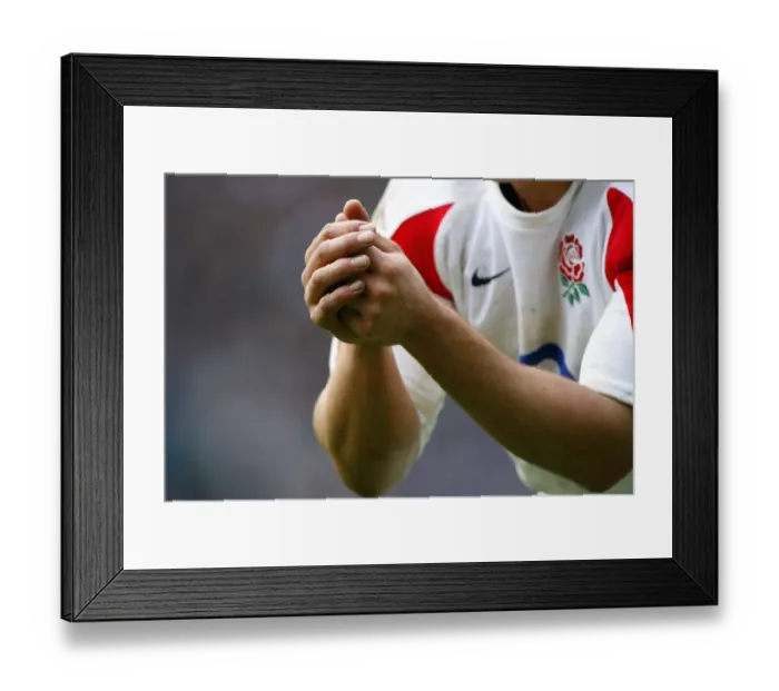 Framed Print : Jonny Wilkinsons Hands Framed Print : Jonny Wilkinsons Hands
