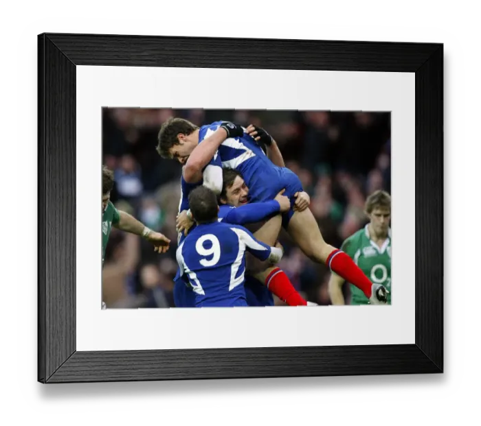 Framed Print : Vincent Clerc & Team Mates Framed Print : Vincent Clerc & Team Mates